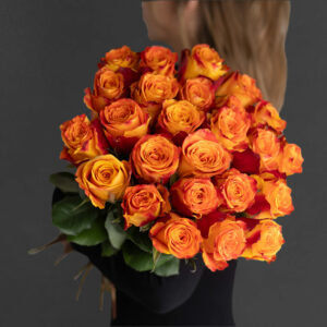 ruze oranzovo - zlte