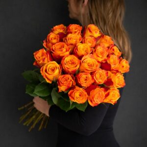 ruze oranzovo - zlte